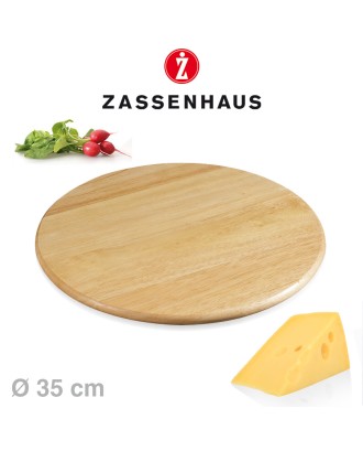 Platou rotativ din lemn de arbore de cauciuc, 35 cm - ZASSENHAUS